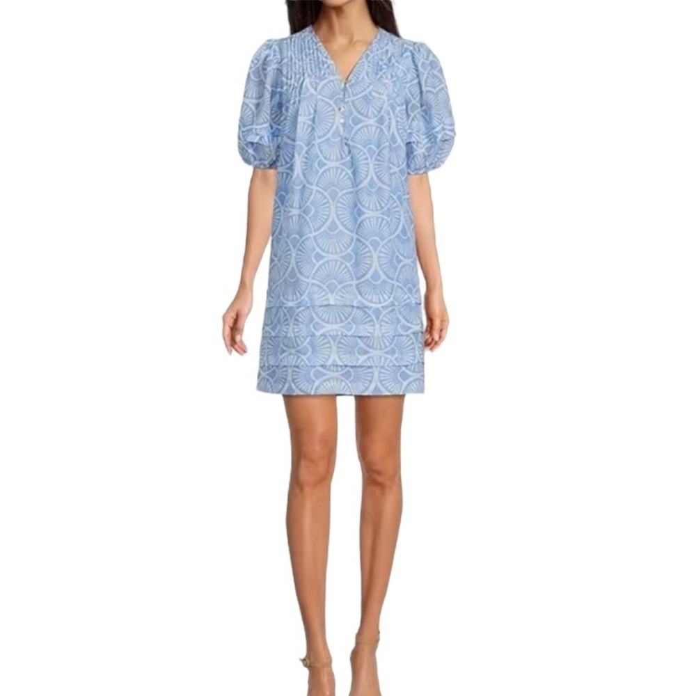 Blue Patterned Women's Dress